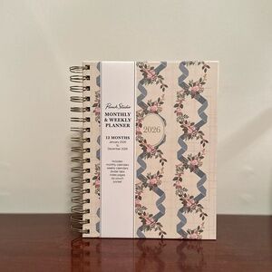 Punch Studio Monthly & Weekly Spiral Planner January - December 2026 Pink Floral
